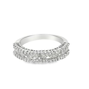 925 BAG+RND CZ PAVE ETERNITY BAND - 6MM <br/>13660