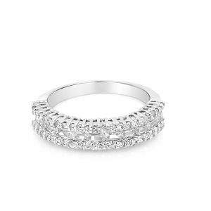925 BAG+RND CZ PAVE ETERNITY BAND - 6MM <br/>13660