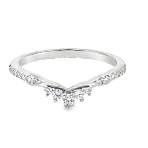 925 CZ PAVE FANCY WISHBONE RING - 5MM <br/>13663