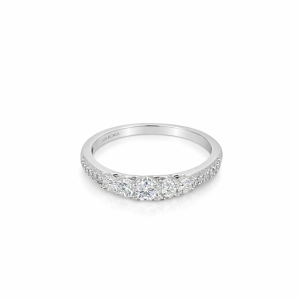 925 RH PL CZ PAVE CLAW SET ETERNITY RING - 3MM <br/>13726