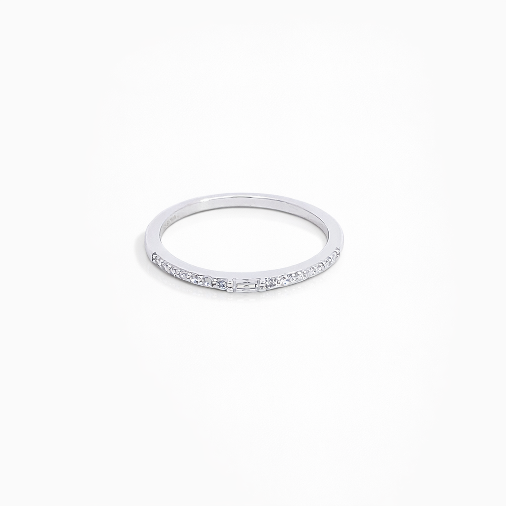 925 RH PL BAG+RND CZ PAVE ETERNITY RING - 1.7MM <br/>13739