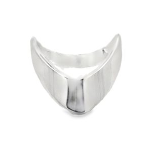 925 PLAIN FLAT WISHBONE RING - 14MM <br/>13766