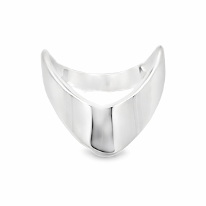 925 PLAIN FLAT WISHBONE RING - 14MM <br/>13766