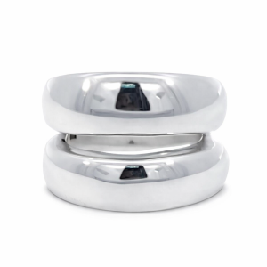 925 ELECTROFORM PLAIN DBL STRAND RING - 18MM <br/>13779