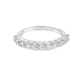 925 CZ PAVE BEZEL SET ETERNITY BAND - 3MM <br/>13798