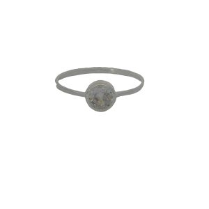 925 CZ TUBE SET SOLITAIRE RING - 6MM