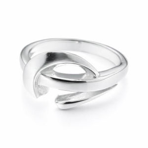 925 MATT OPEN CUT RING - 12MM <br/>13887