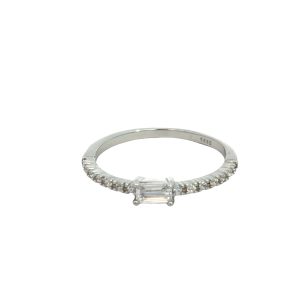 925 BAG CZ 4 CLAW SET ETERNITY - 4MM