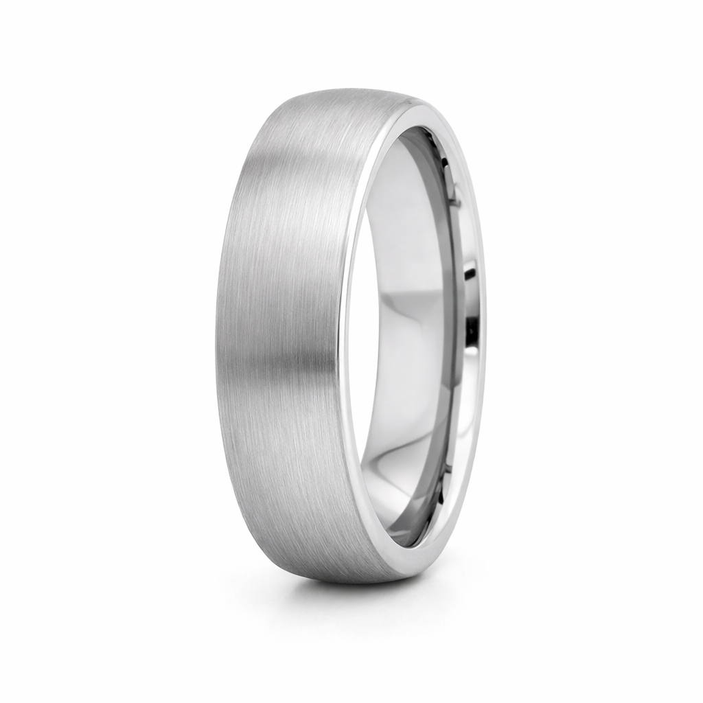 TUNGSTEN BRUSHED DOME COMFI FIT BAND - 6MM <br/>14447 - Image 3