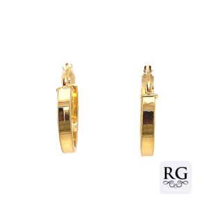 9CT YG HOL RECT TUBE HINGE HOOPS - 18X3 - 1.44g <br/>1541