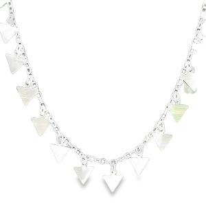 925 TRIANGLE DISC'S ON ANCHOR ANKLE CHAIN - 6g <br/>15518.26