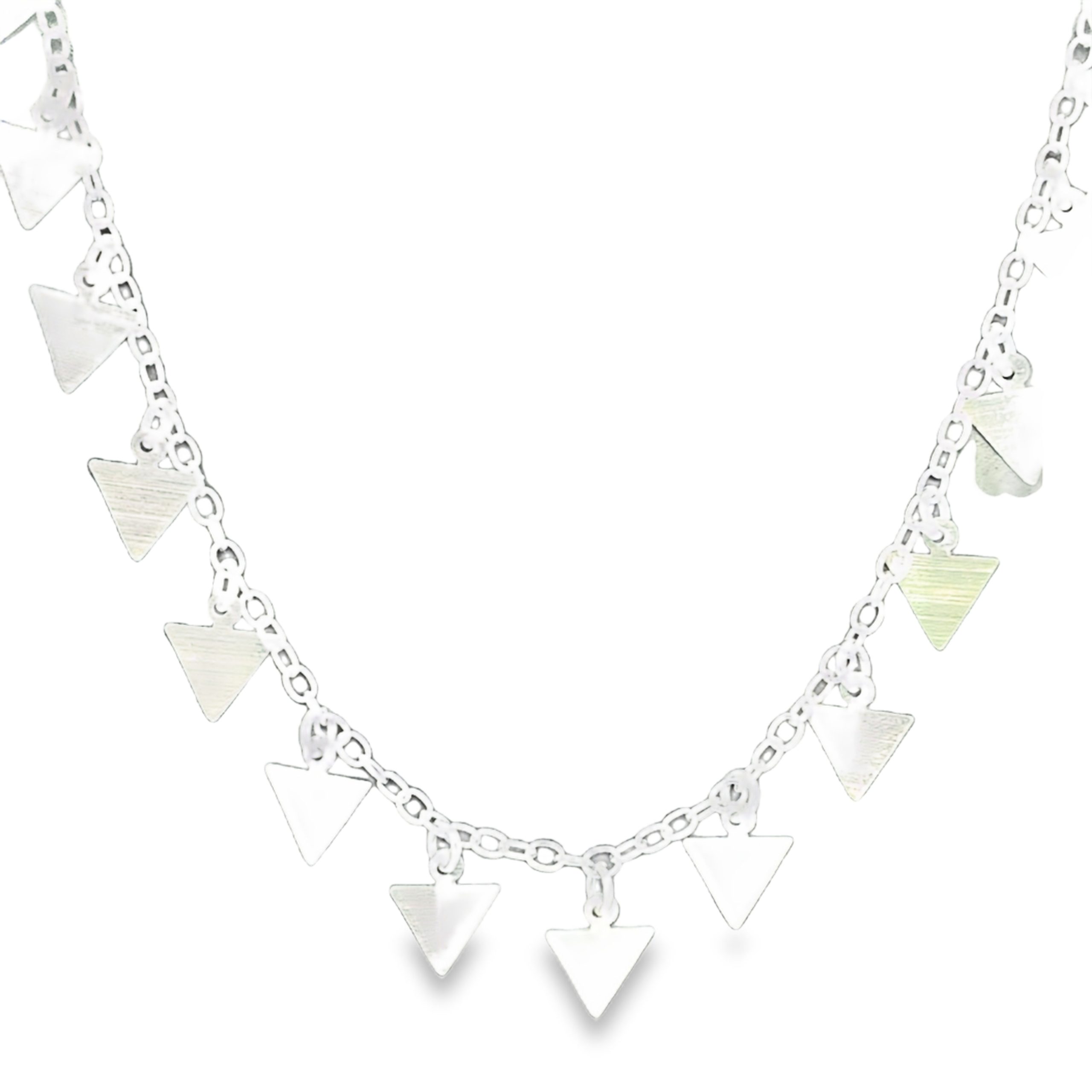 925 TRIANGLE DISC'S ON ANCHOR ANKLE CHAIN - 6g <br/>15518.26
