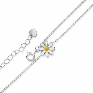 925 COL ENAMEL DAISY ON ANCHOR BRAC - 9+1.3  1.23g <br/>15528.16+3