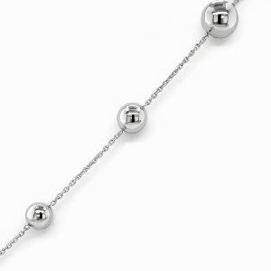 925 TRIP GRADUAL BALLS ON ANCHOR BRACELET+CHAIN <br/>15540