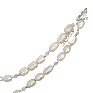 925 MOONSTONE+WH RICE PEARL CHAIN - 6MM <br/>15549.42+5