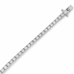 925 CZ CLAW SET TENNIS BRACELET - 2.6MM  <br/>15566