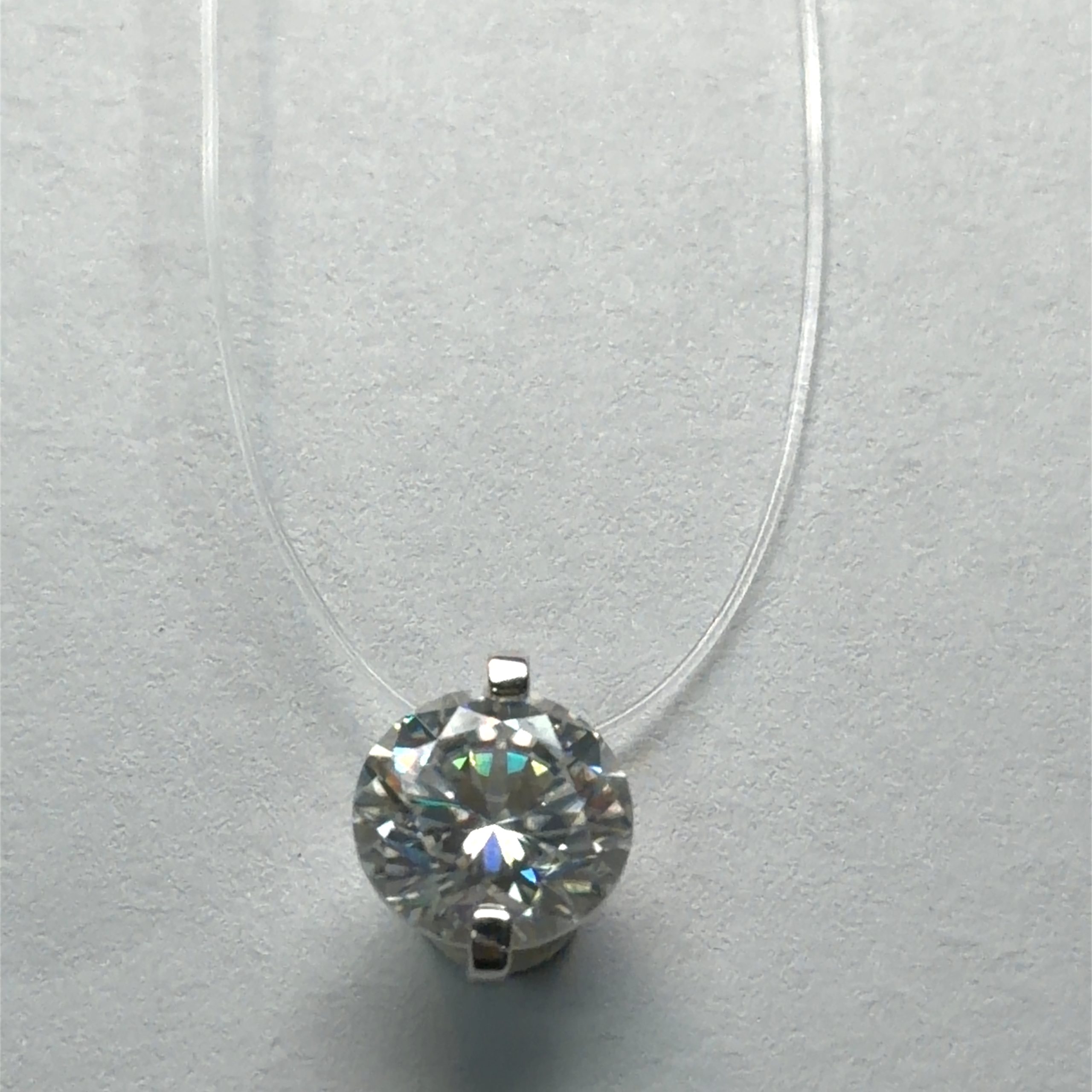 925 3ct D MOISSANITE ON GUT CHAIN - 9MM+CERTIFICAT