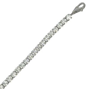 925 CZ PAVE FLEXIBLE TENNIS BRAC - 3MM - 5.78g