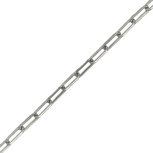 925 RH PL PAPERCLIP BRACELET - 3MM - 2.5g