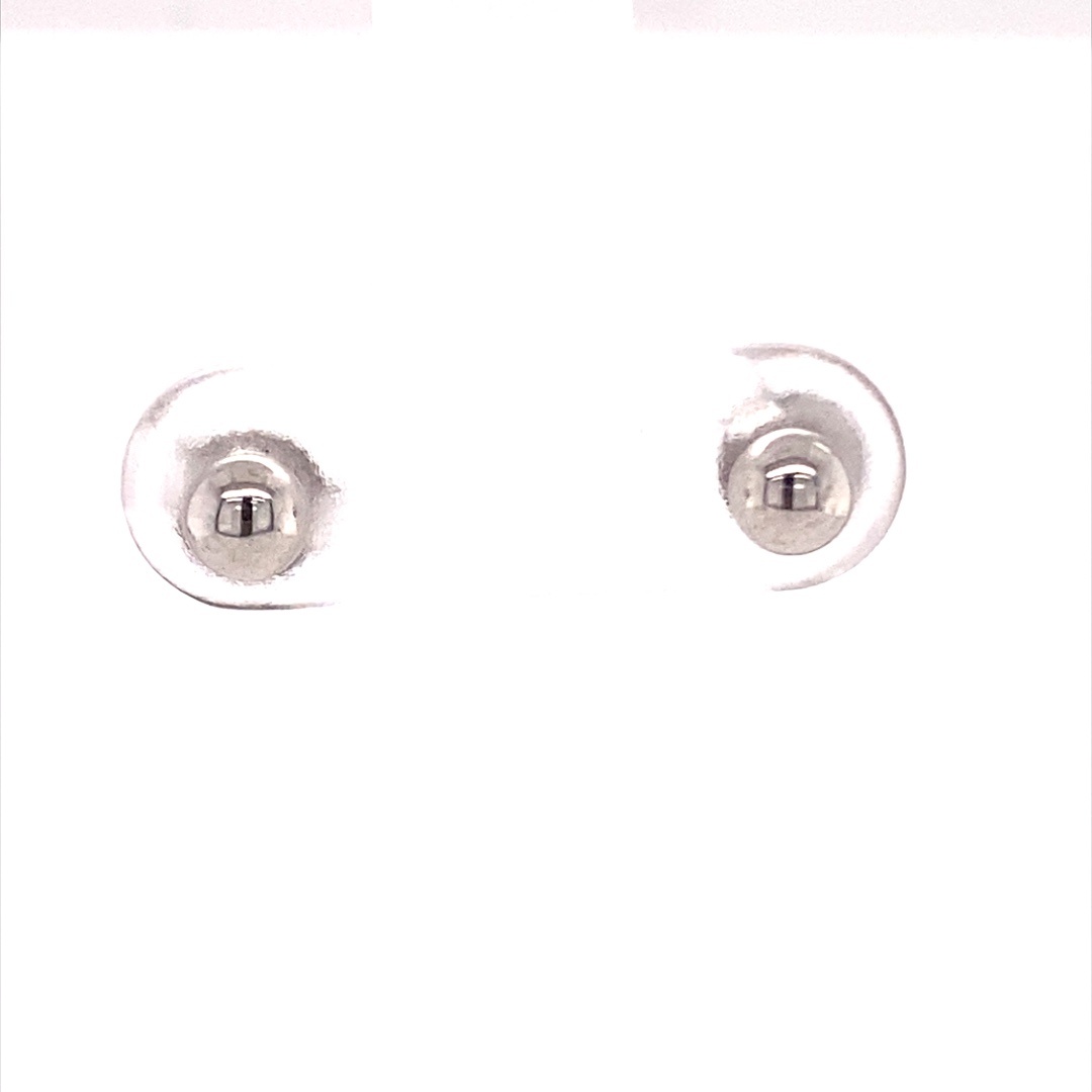 9CT WG HOLLOW HALF BALL STUDS - 4MM - 0.45g <br/>1572W