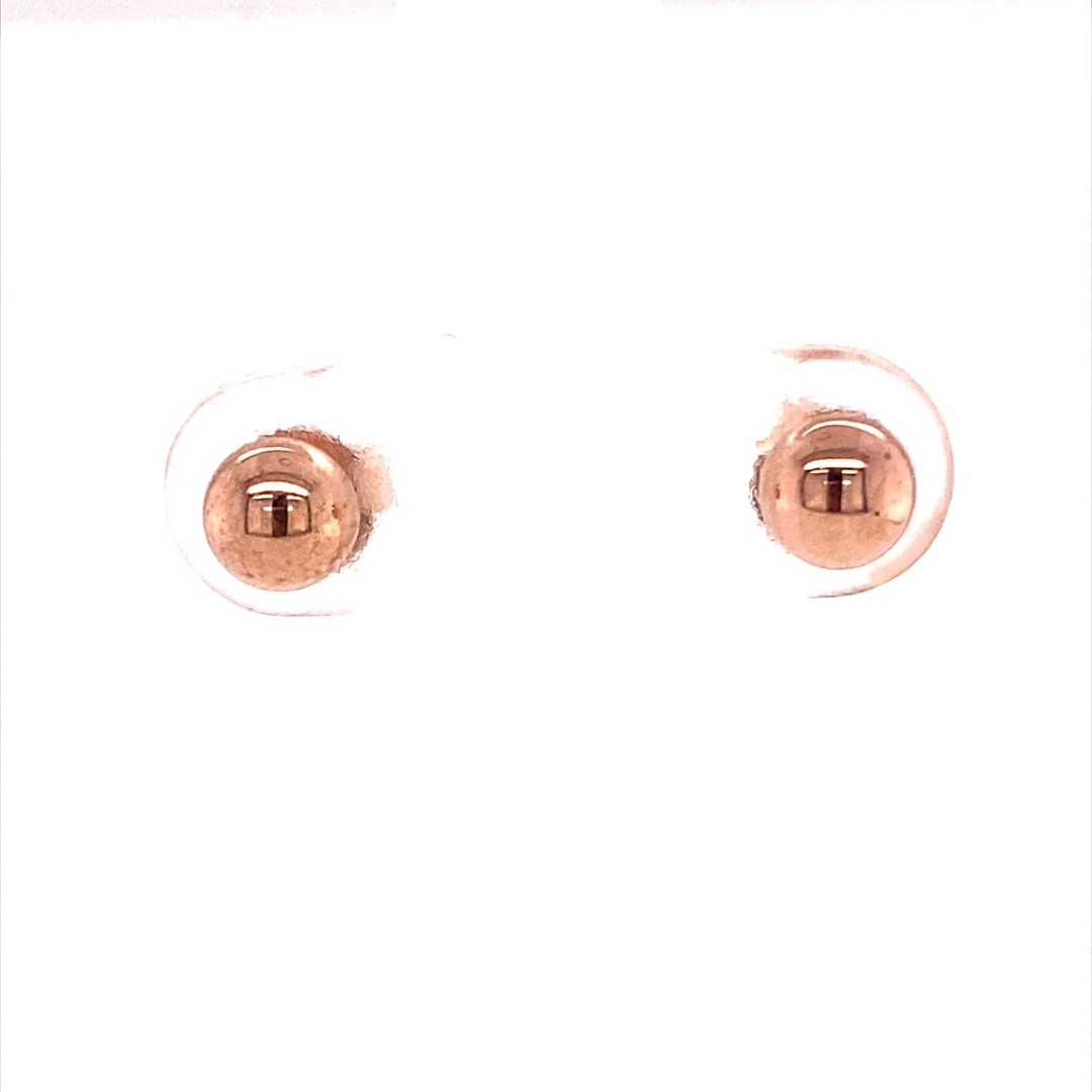 9CT RG HOLLOW HALF BALL STUDS - 5MM - 0.58g <br/>1573R