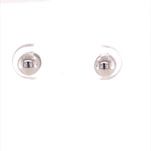 9CT WG HOLLOW HALF BALL STUDS - 5MM - 0.58g <br/>1573W