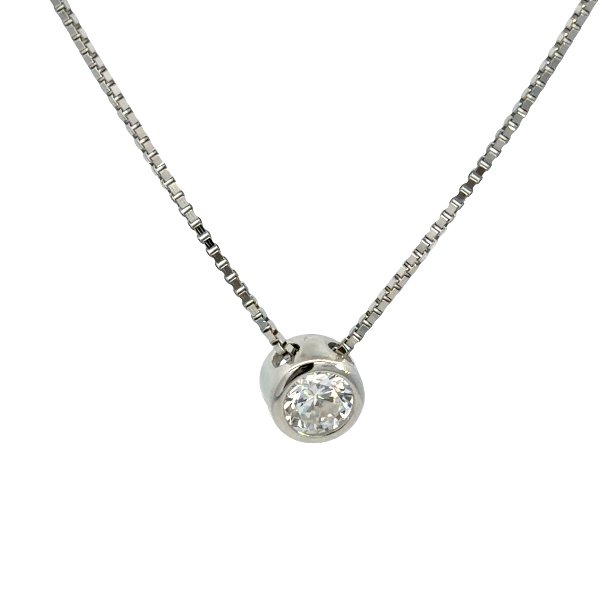 925 RH PL SLIDING CZ TUBE SET BOX CHAIN - 6MM 2.3g