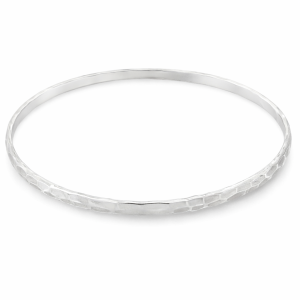 925 HAMMERED BANGLE - 3MM - 65 DIA <br/>18008.65