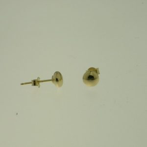 9CT YG HOLLOW PLAIN DOME STUDS - 4MM - 0.30g <br/>1824