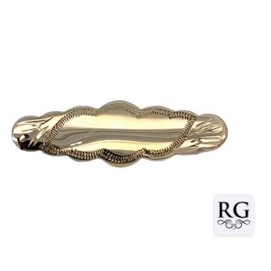 9CT YG ENG BABY BROOCH - NICKEL PIN - 13MM - 1.27g