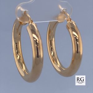 9CT YG HOLLOW RND TUBE HOOPS - 28X4 - 2.4g <br/>2020