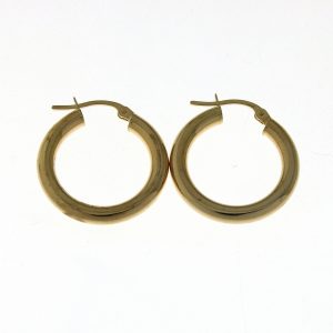 9CT YG HOLLOW RND TUBE HOOPS - 22X3 - 1.3g  <br/>2110