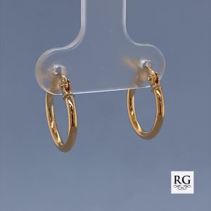 9CT YG HOL RND TUBE HINGE HOOPS - 13X1.5 - 0.6g <br/>2262