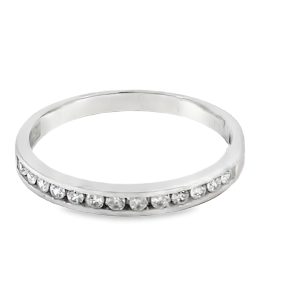 9CT WG CZ PAVE CHANNEL SET ETERNITY - 3MM - 1.55g <br/>3001W-T