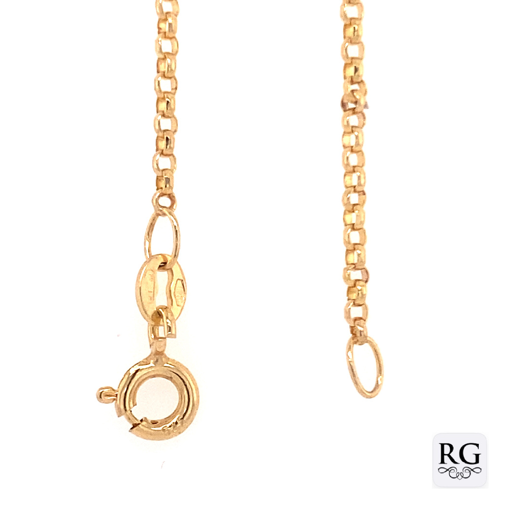 9CT YG BELCHER CHAIN - 1.5MM - 46CM - 2.73g <br/>5505.46 - Image 2