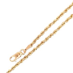 9CT YG ROPE CHAIN - 2.1MM <br/>5527