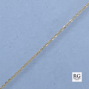 9CT YG FLAT ANCHOR LINK CHAIN - 0.7MM  45CM  0.55g <br/>5618.45