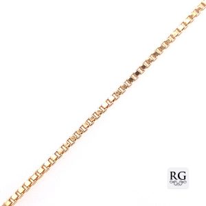9CT YG BOX CHAIN - 0.95MM <br/>5621