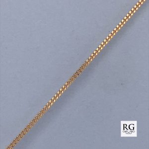 9CT YG CURB LINK CHAIN - 1.3MM <br/>5648