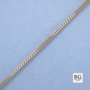 9CT YG CURB LINK CHAIN - 1.1MM <br/>5829