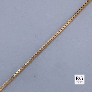 9CT YG BOX CHAIN - 1.1MM <br/>5920