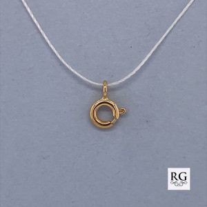 9CT YG BOLTRING CLASP - 5X1.5MM - 0.13g <br/>BOL5X1.5