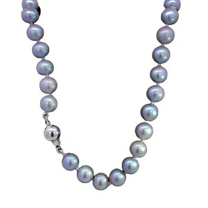 925 SILVER/GREY POTATO FW PEARL CHAIN - 8-9MM <br/>FWP002.45