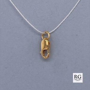 9CT YG ITALIAN CLASP - WITH O-RING - 11X3.2  0.28g <br/>ITA11X3