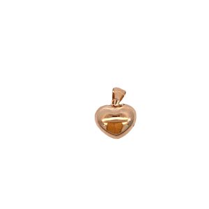 9CT YG HOLLOW PUFFED HEART PENDANT - 20X13 - 0.94g <br/>M074