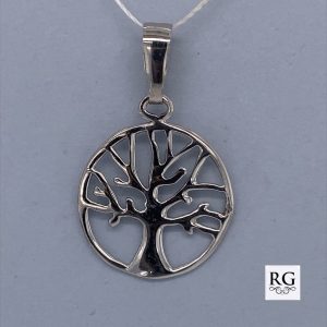 925 RH PL FIL TREE OF LIFE RND PEND - 30X18 - 1.2g <br/>M10001