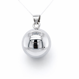 925 PLAIN JINGLE BELL BALL PEND - 20MM - 10.98g <br/>M10026