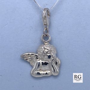925 PLAIN THINKING ANGEL CHARM - 28X17 - 1.83g  <br/>M10033