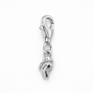 925 PLAIN FOOT PRINT CHARM - 19X4 - 0.66g - LOBSTE <br/>M10034
