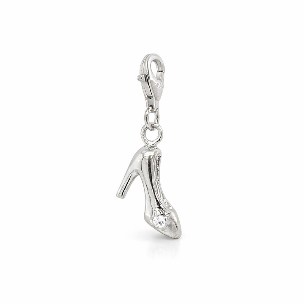 925 CZ STILETTO HEELS CHARM - 25X14 - 1.47g <br/>M10043